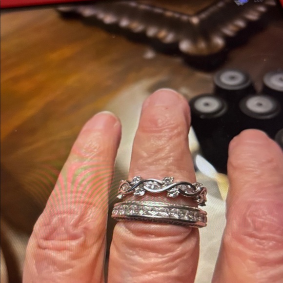 Twisted Silver Women's Ring Set - Picture 2 of 7